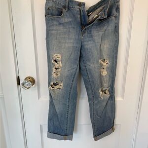 Jcrew boyfriend slouchy distressed  Blue Jeans